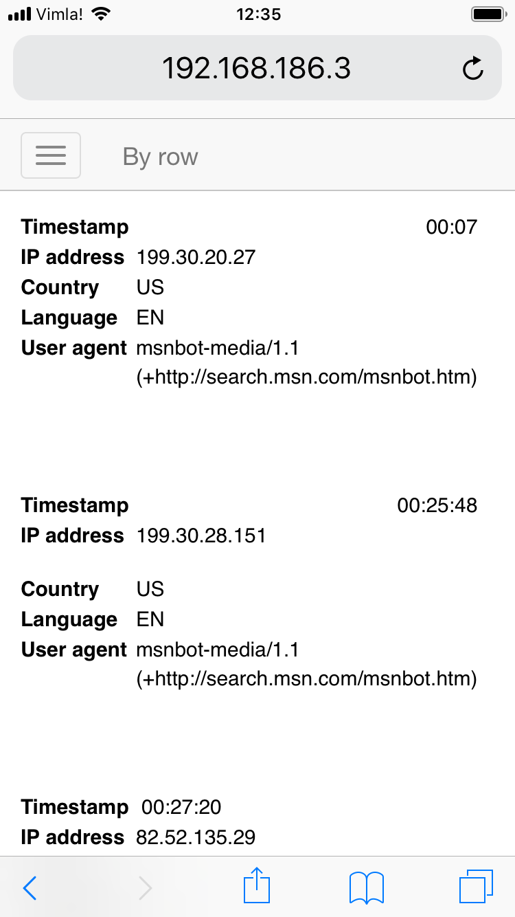 Screenshot of a web page with responsive design